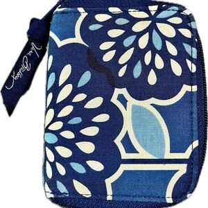 VERA BRADLEY Vintage Retired Petal Splash Pattern Zippered Wallet and ID Holder